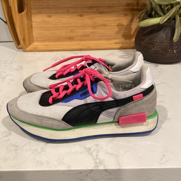 PUMA Future Rider 'Play On White Grey Violet' - Picture 6 of 14